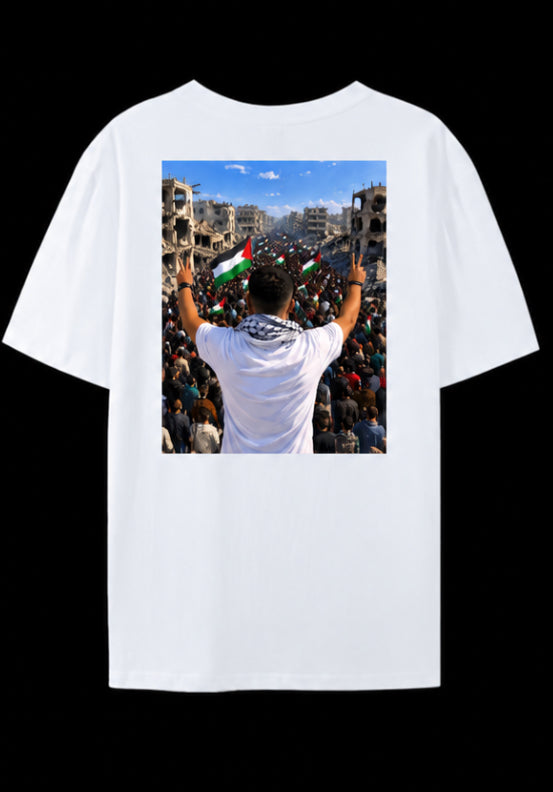 RISE OF PALESTINE T-SHIRT VIT FÄRG